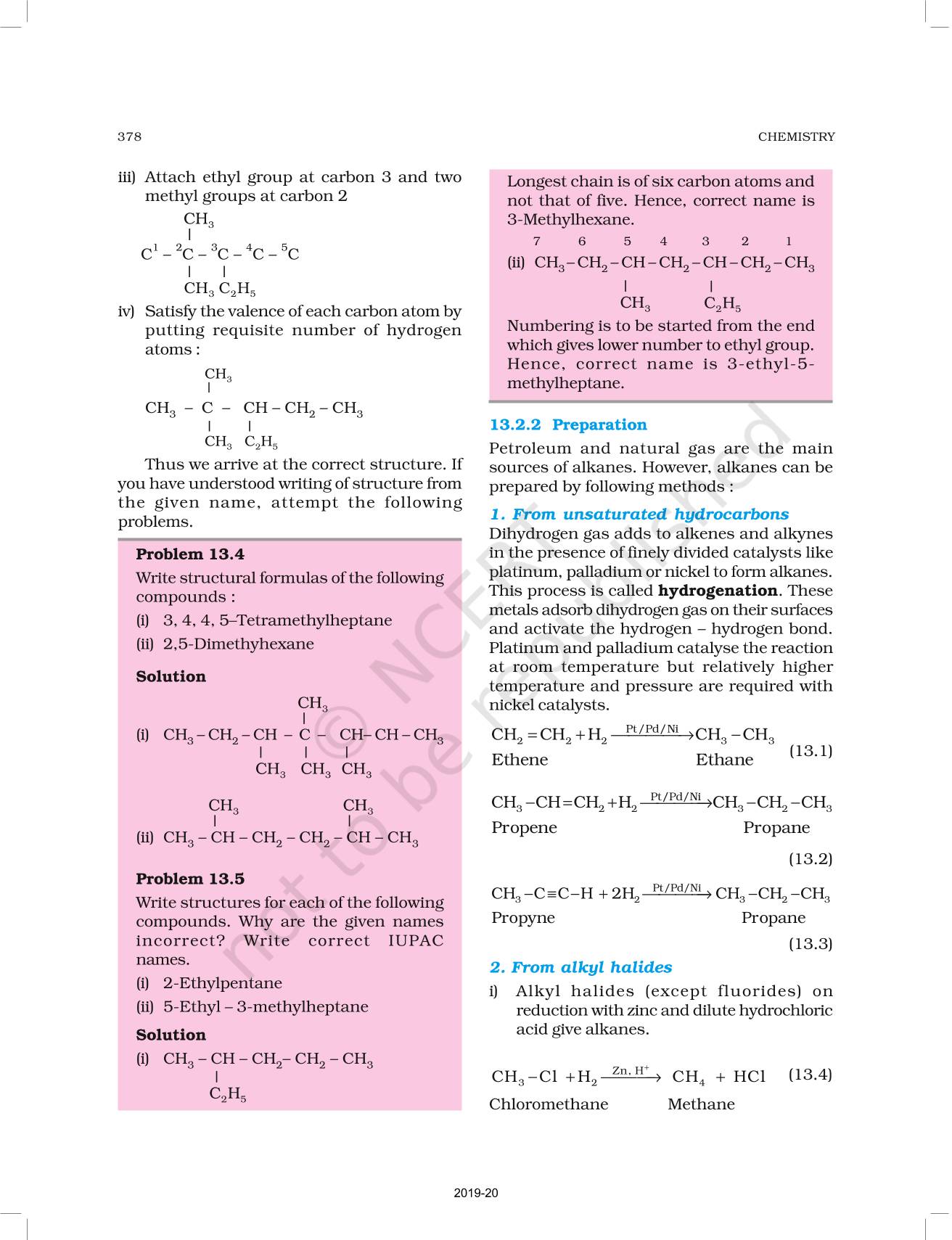 Hydrocarbons NCERT Book Of Class 11 Chemistry Part II